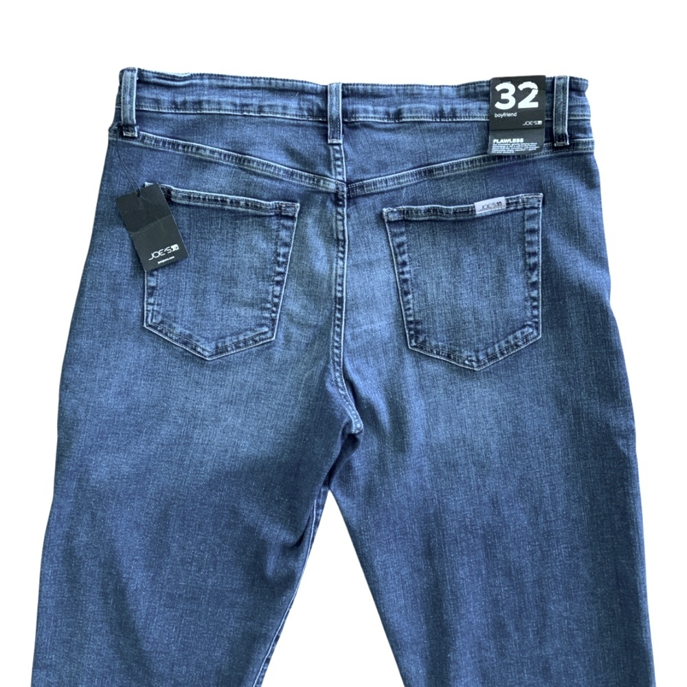 Joe’s Jeans Boyfriend Flawless Raw Hem Medium Wash Women’s Size 32 NWT - Picture 8 of 15